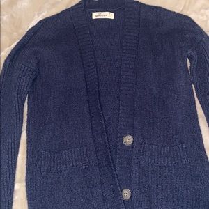 Navy Hollister cardigan